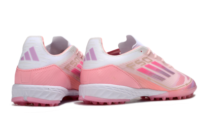 Adidas F50 Pro TF Football Shoes - Pink/Gold/White