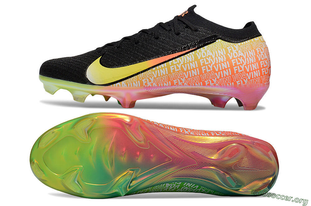 Nike Air Zoom Mercurial Vapor 16 Elite FG Football Boots - Black/Orange/Yellow 1