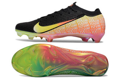Nike Air Zoom Mercurial Vapor 16 Elite FG Football Boots - Black/Orange/Yellow