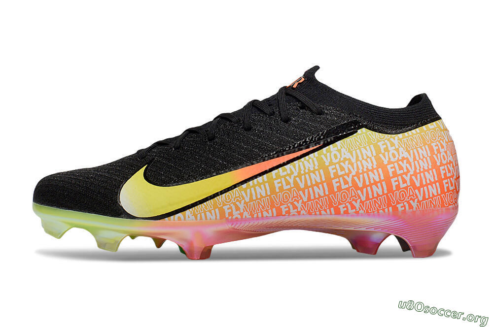 Nike Air Zoom Mercurial Vapor 16 Elite FG Football Boots - Black/Orange/Yellow 3
