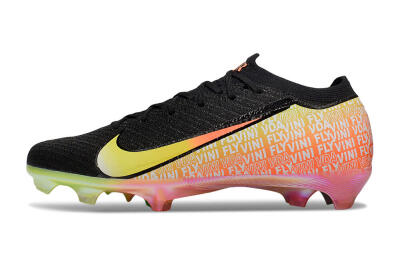 Nike Air Zoom Mercurial Vapor 16 Elite FG Football Boots - Black/Orange/Yellow