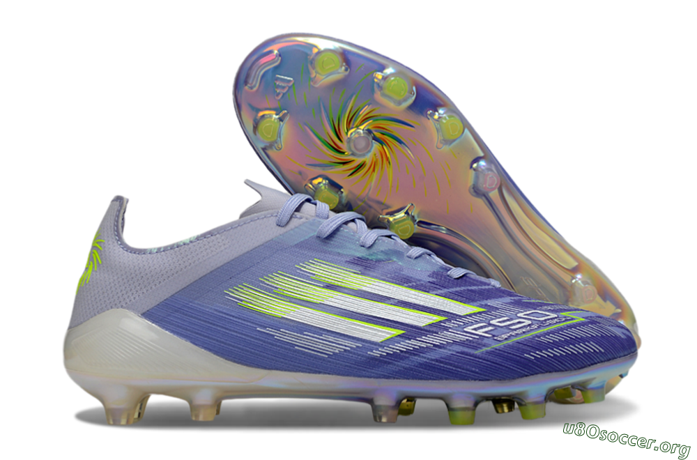 Adidas F50 Elite FG Football Boots - Blue/White/Yellow 2