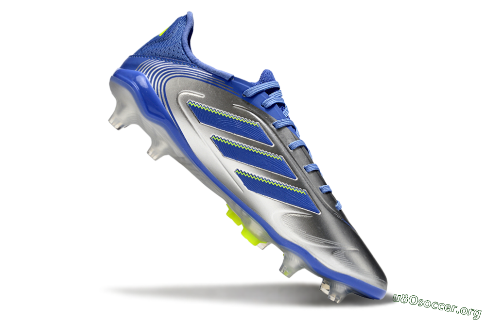 Adidas Copa Pure 3 Elite FG Football Boots - Silver/Blue/Yellow 4