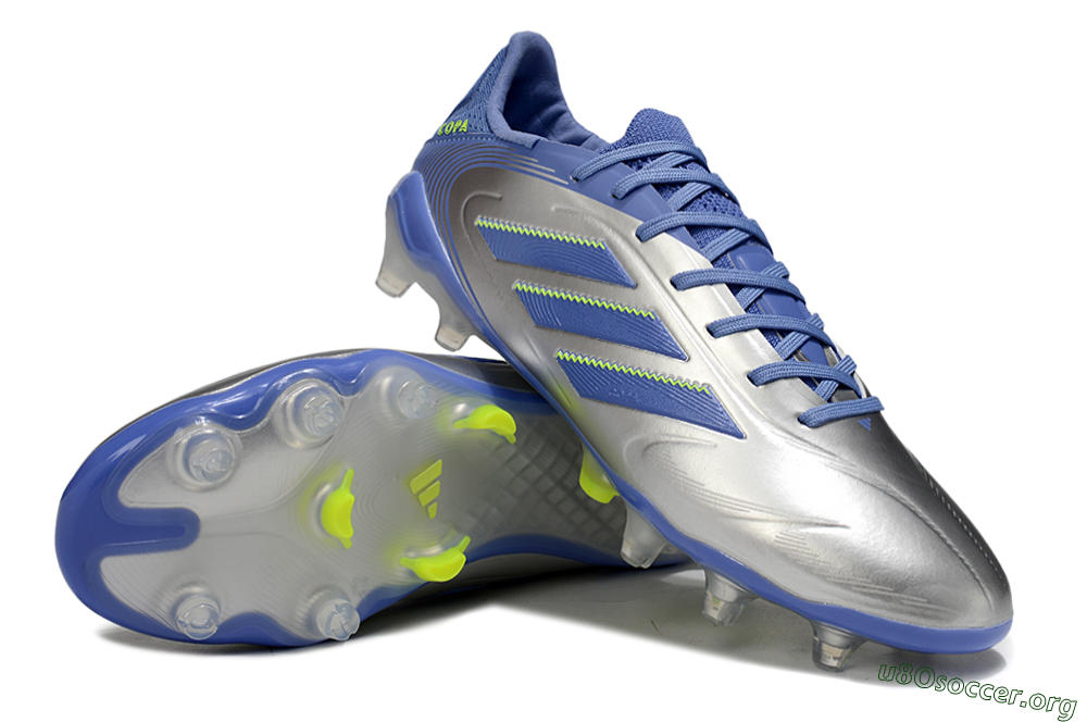 Adidas Copa Pure 3 Elite FG Football Boots - Silver/Blue/Yellow 0
