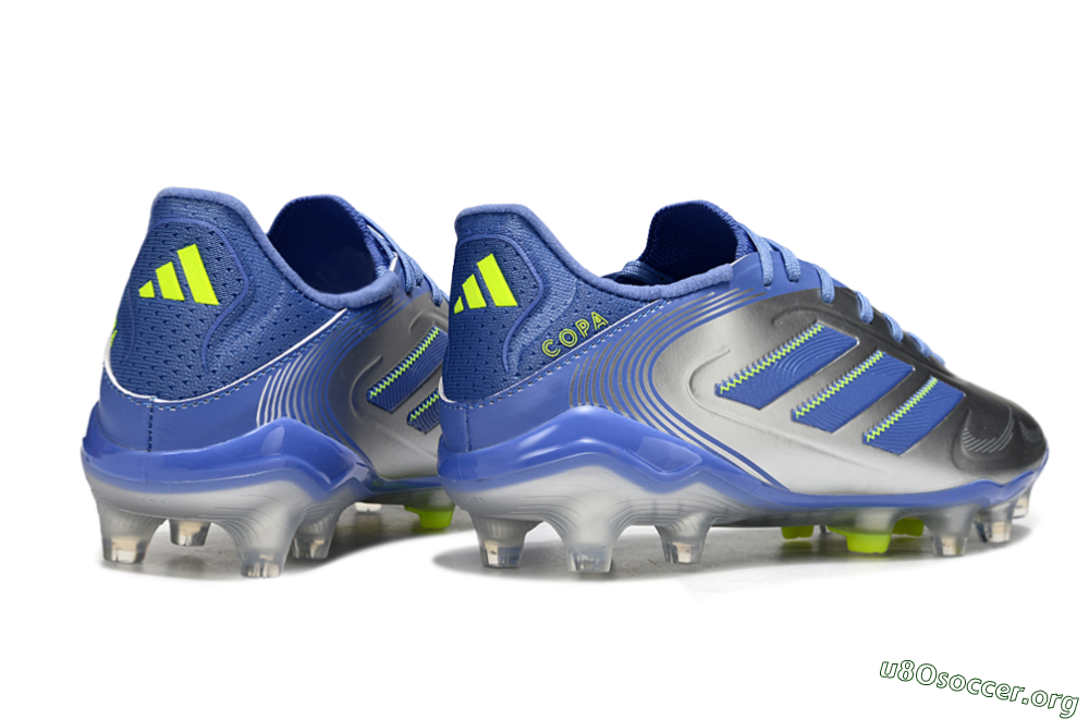 Adidas Copa Pure 3 Elite FG Football Boots - Silver/Blue/Yellow 6
