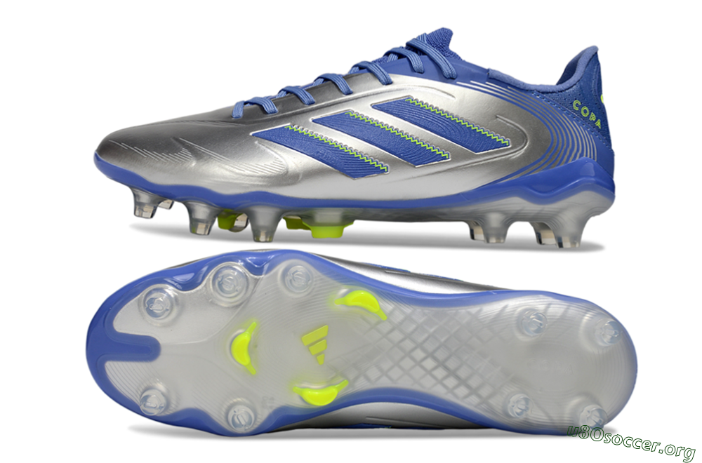 Adidas Copa Pure 3 Elite FG Football Boots - Silver/Blue/Yellow 1