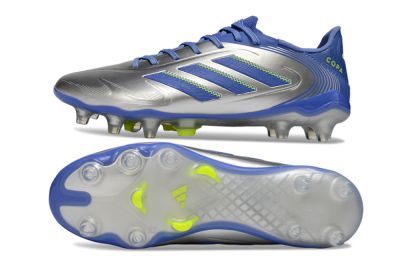 Adidas Copa Pure 3 Elite FG Football Boots - Silver/Blue/Yellow