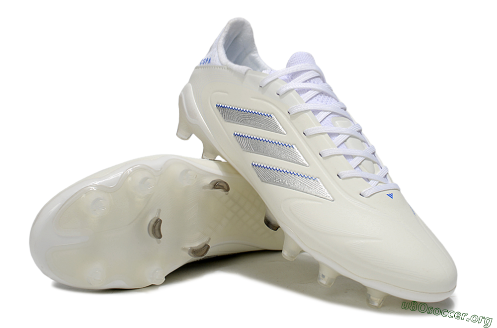 Adidas Copa Pure 3 Elite FG Football Boots - Beige/Silver/Blue 0