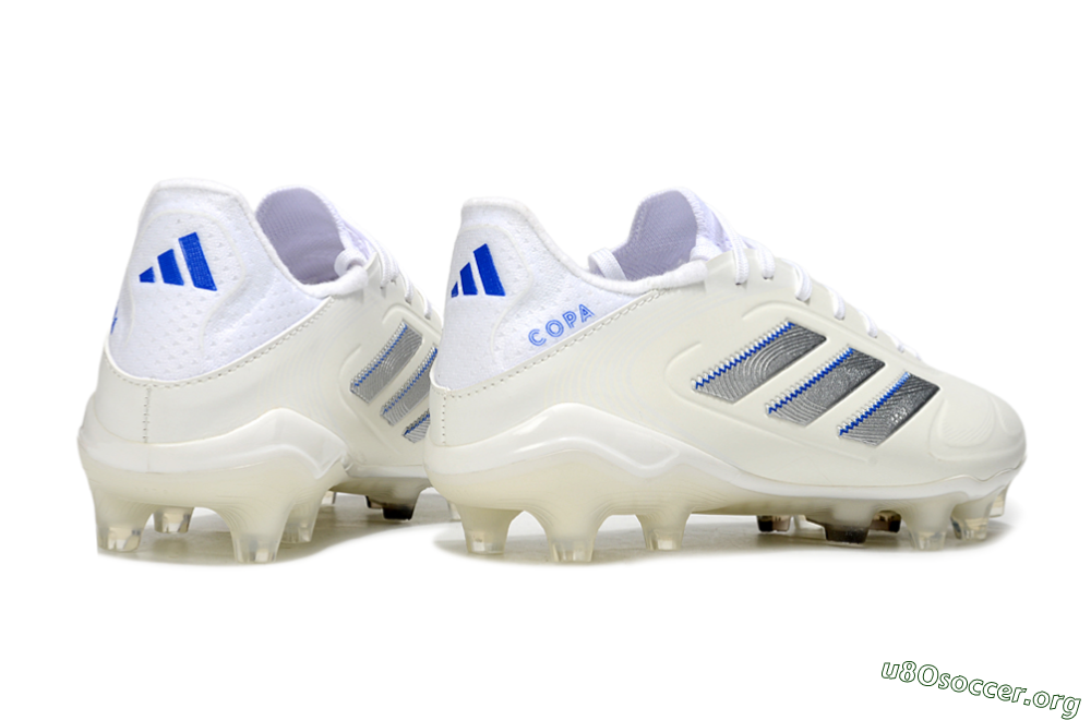Adidas Copa Pure 3 Elite FG Football Boots - Beige/Silver/Blue 6
