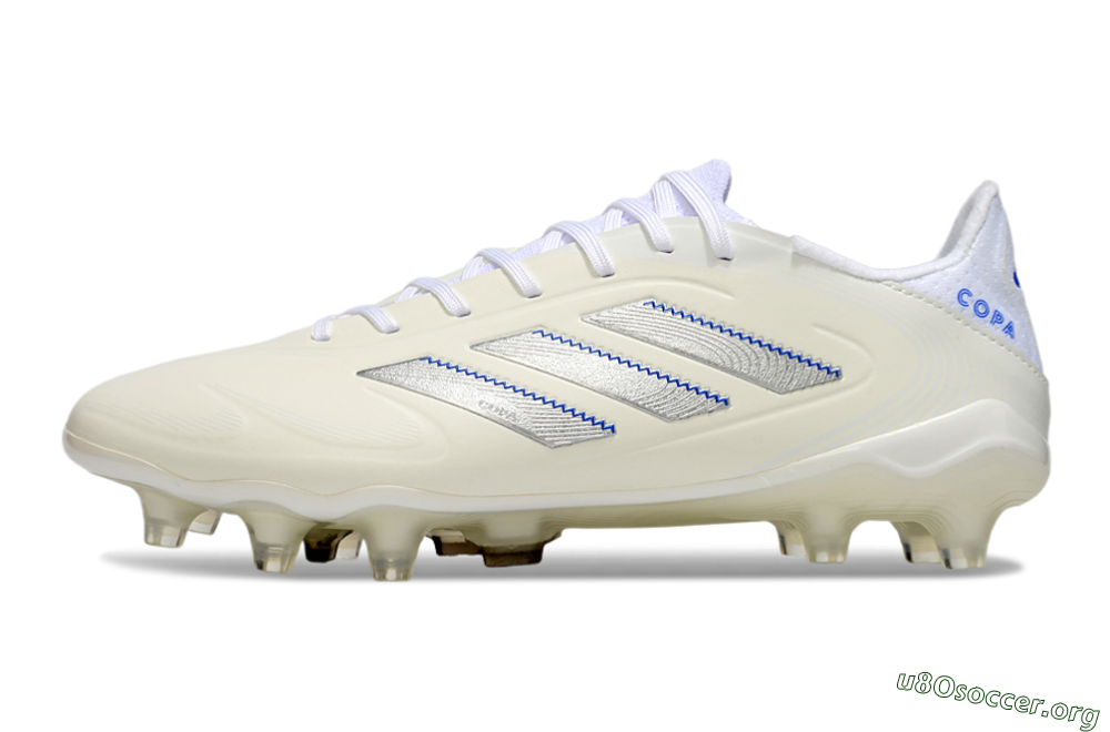 Adidas Copa Pure 3 Elite FG Football Boots - Beige/Silver/Blue 3