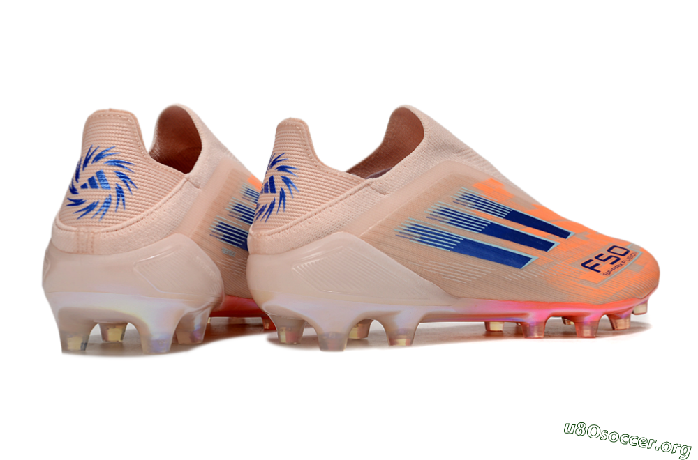 Adidas F50+ Elite Laceless FG Football Boots - Pink/Orange/Blue 6