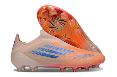 Adidas F50+ Elite Laceless FG Football Boots - Pink/Orange/Blue