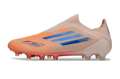 Adidas F50+ Elite Laceless FG Football Boots - Pink/Orange/Blue