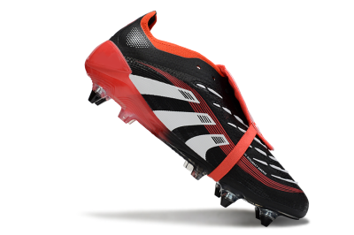Adidas Predator 25 Elite Foldover Tongue SG Football Boots - Black/White/Red