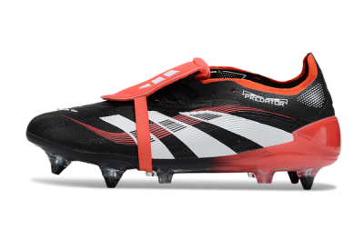 Adidas Predator 25 Elite Foldover Tongue SG Football Boots - Black/White/Red