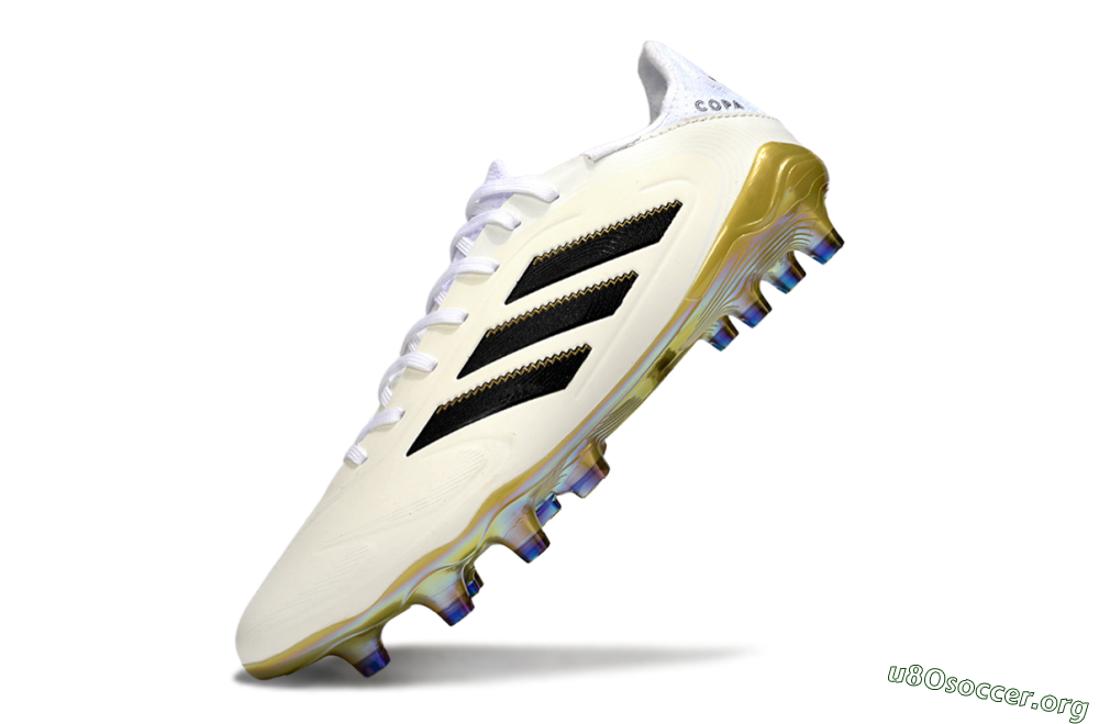 Adidas Copa Pure 3 Elite FG Football Boots - Beige/Black/Gold 5