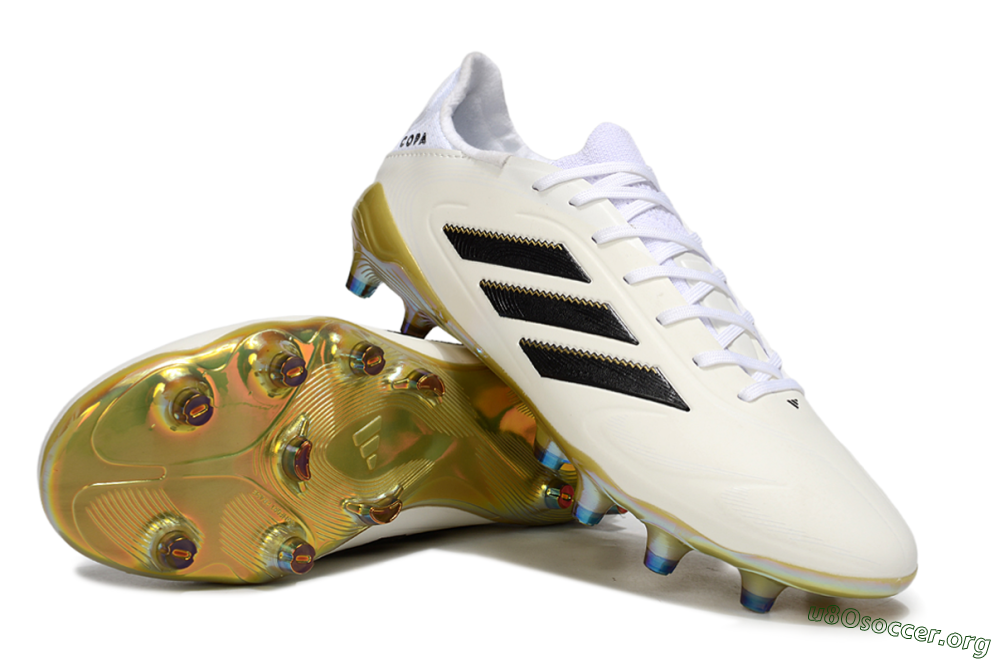 Adidas Copa Pure 3 Elite FG Football Boots - Beige/Black/Gold 0