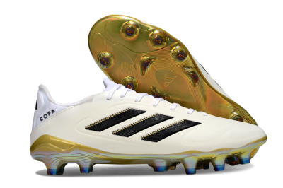 Adidas Copa Pure 3 Elite FG Football Boots - Beige/Black/Gold