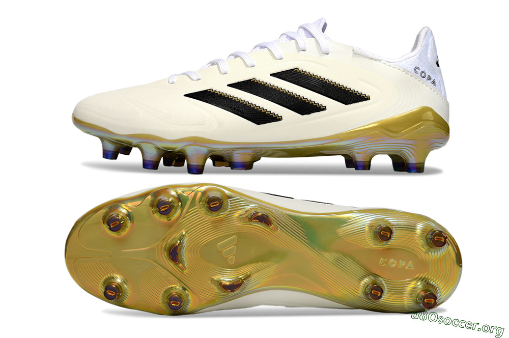 Adidas Copa Pure 3 Elite FG Football Boots - Beige/Black/Gold 1