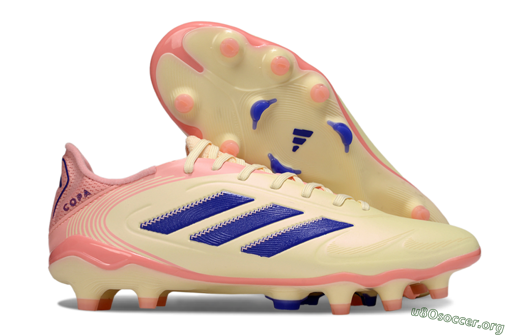Adidas Copa Pure 3 Elite FG Football Boots - Yellow/Blue/Pink 2
