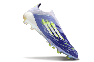 Adidas F50+ Elite Laceless FG Football Boots - Blue/White/Yellow