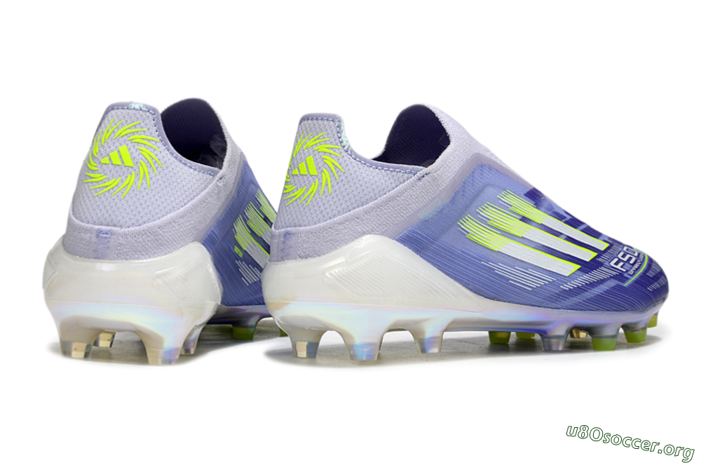 Adidas F50+ Elite Laceless FG Football Boots - Blue/White/Yellow 6