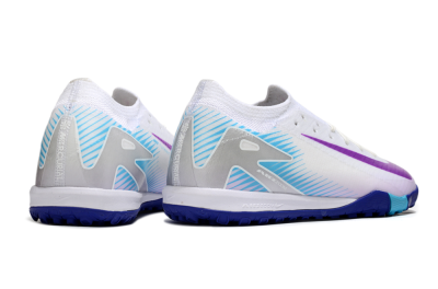 Nike Air Zoom Mercurial Vapor 16 Elite TF Football Shoes - White/Purple/Silver