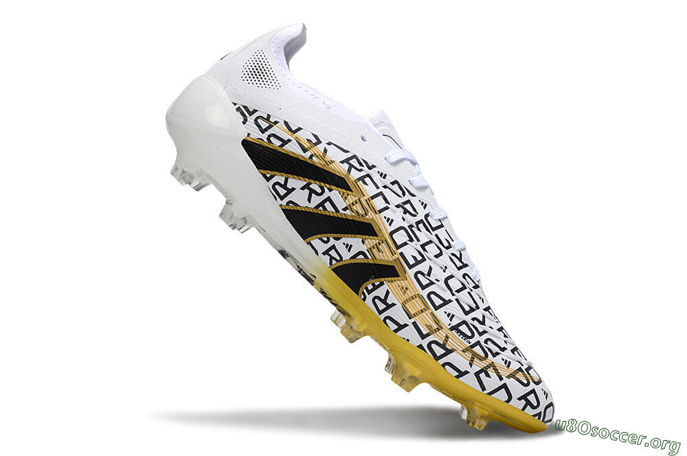 Adidas Predator 25 Elite FG Football Boots - White/Gold/Black 4