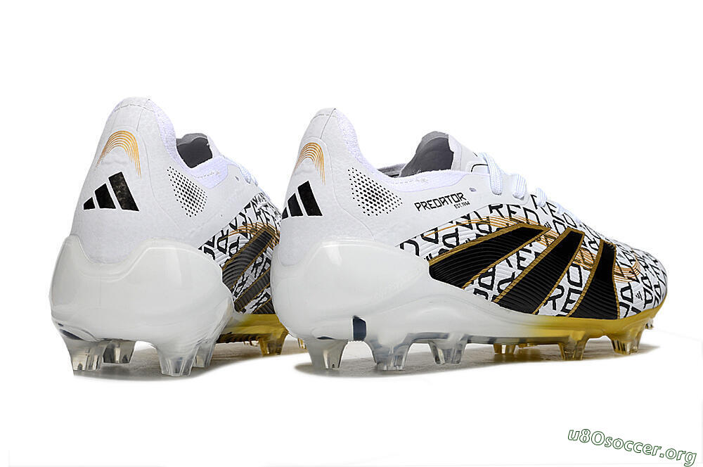 Adidas Predator 25 Elite FG Football Boots - White/Gold/Black 5
