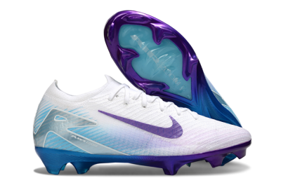 Nike Air Zoom Mercurial Vapor 16 Elite FG Football Boots - White/Purple/Jade
