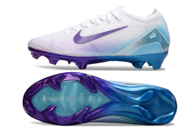 Nike Air Zoom Mercurial Vapor 16 Elite FG Football Boots - White/Purple/Jade