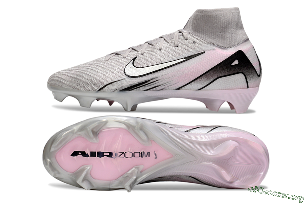 Nike Air Zoom Mercurial Superfly 10 Elite FG Football Boots - Grey/Black/Pink 1