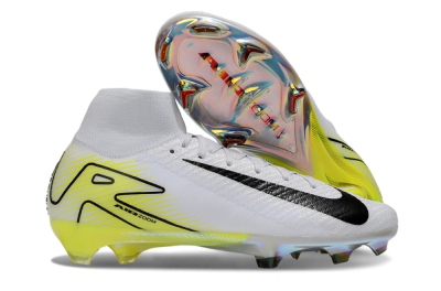 Nike Air Zoom Mercurial Superfly 10 Elite FG Football Boots - White/Black/Yellow