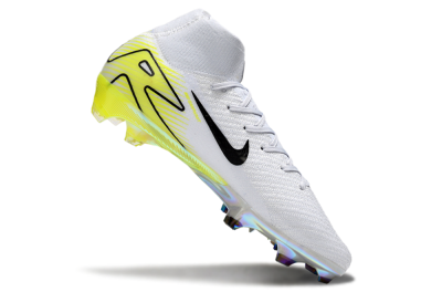 Nike Air Zoom Mercurial Superfly 10 Elite FG Football Boots - White/Black/Yellow