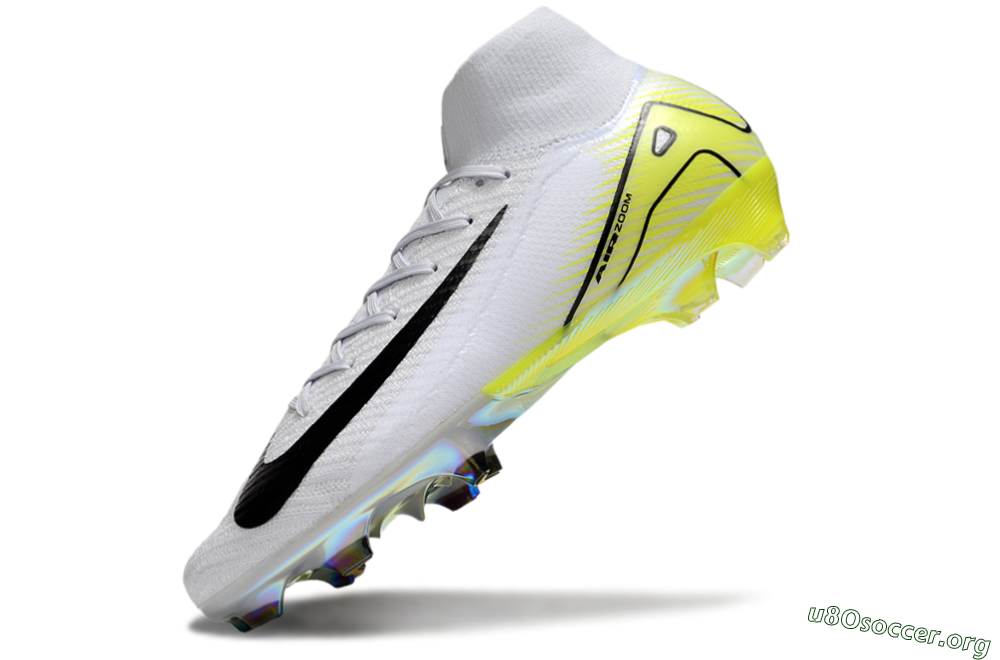 Nike Air Zoom Mercurial Superfly 10 Elite FG Football Boots - White/Black/Yellow 5