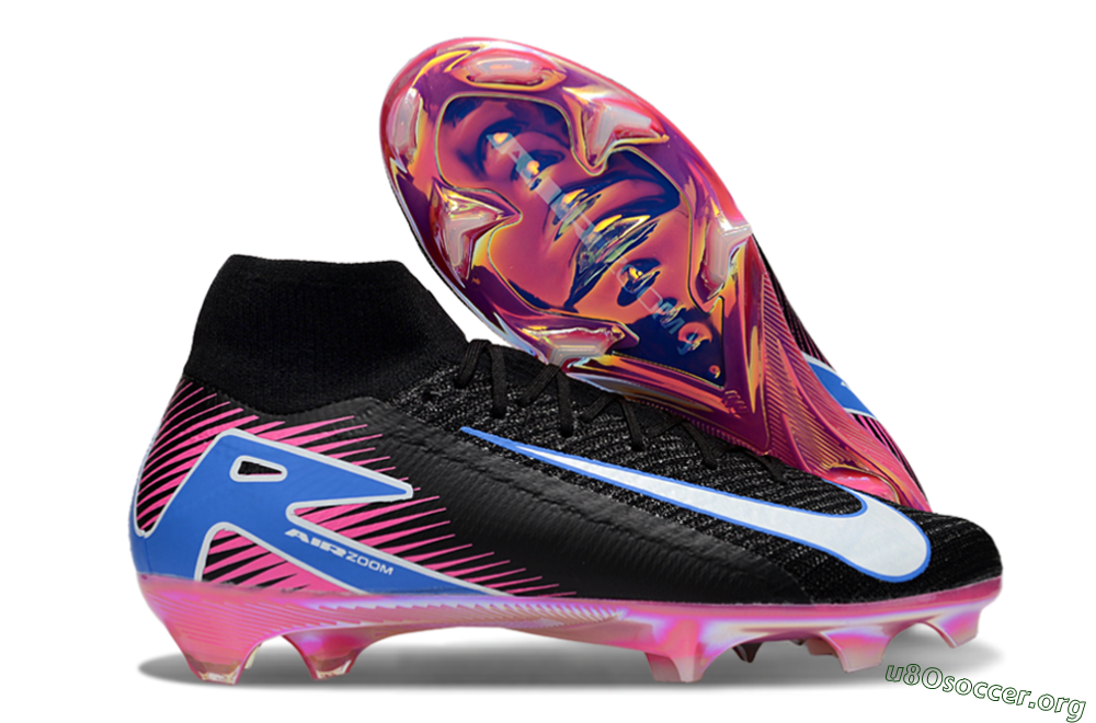 Nike Air Zoom Mercurial Superfly 10 Elite FG Football Boots - Black/White/Blue/Pink 2
