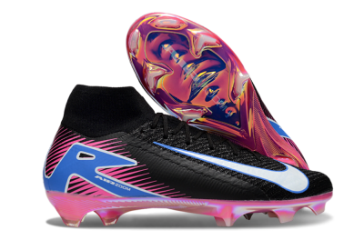 Nike Air Zoom Mercurial Superfly 10 Elite FG Football Boots - Black/White/Blue/Pink