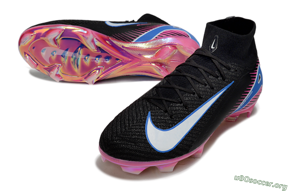 Nike Air Zoom Mercurial Superfly 10 Elite FG Football Boots - Black/White/Blue/Pink 0