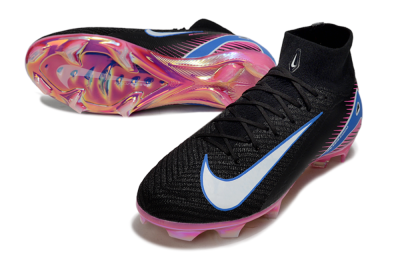 Nike Air Zoom Mercurial Superfly 10 Elite FG Football Boots - Black/White/Blue/Pink