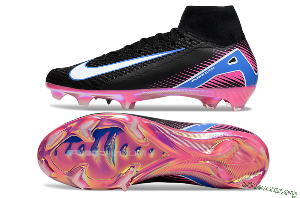 Nike Air Zoom Mercurial Superfly 10 Elite FG Football Boots - Black/White/Blue/Pink 1