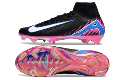 Nike Air Zoom Mercurial Superfly 10 Elite FG Football Boots - Black/White/Blue/Pink