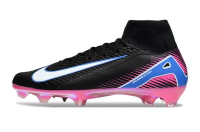 Nike Air Zoom Mercurial Superfly 10 Elite FG Football Boots - Black/White/Blue/Pink