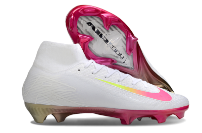 Nike Air Zoom Mercurial Superfly 10 Elite FG Football Boots - White/Pink/Yellow