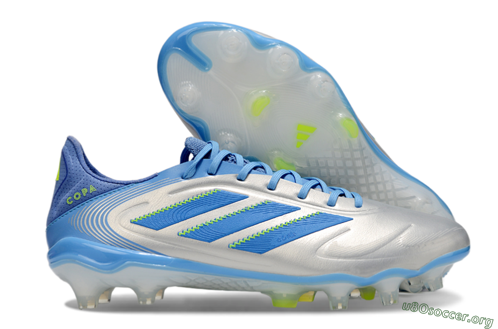 Adidas Copa Pure 3 Elite FG Football Boots - Silver/Blue/Yellow 2