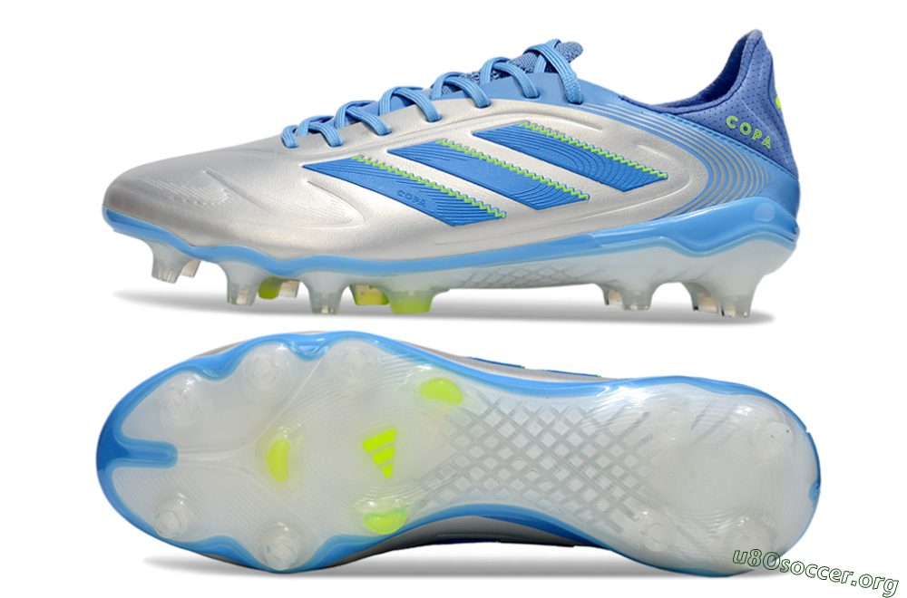 Adidas Copa Pure 3 Elite FG Football Boots - Silver/Blue/Yellow 1