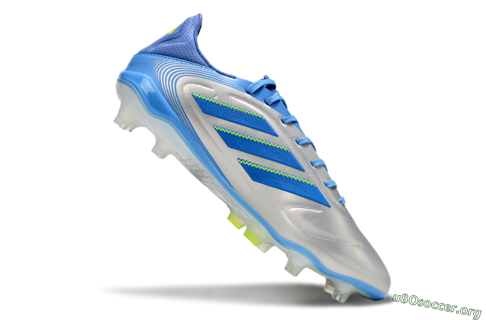 Adidas Copa Pure 3 Elite FG Football Boots - Silver/Blue/Yellow 4