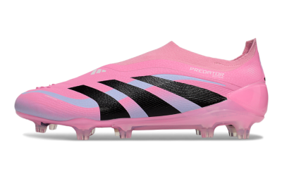Adidas Predator 25 Elite Laceless FG Football Boots - Pink/Black/Blue