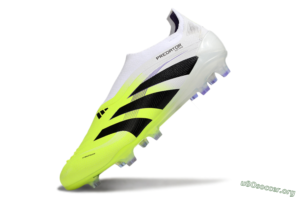Adidas Predator 25 Elite Laceless FG Football Boots - Yellow/White/Black 5
