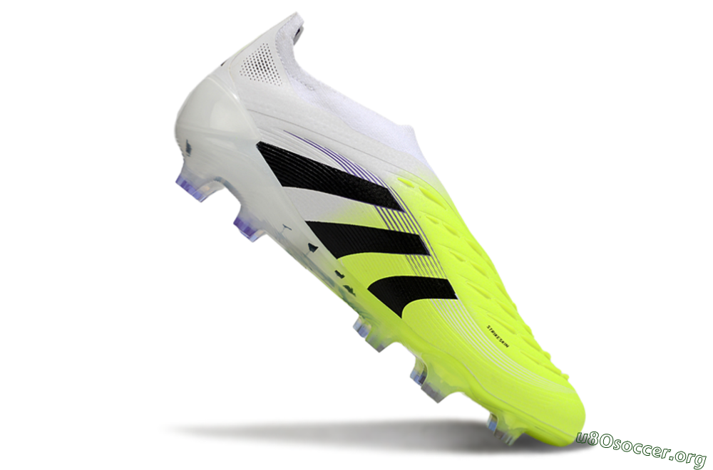 Adidas Predator 25 Elite Laceless FG Football Boots - Yellow/White/Black 4