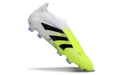 Adidas Predator 25 Elite Laceless FG Football Boots - Yellow/White/Black